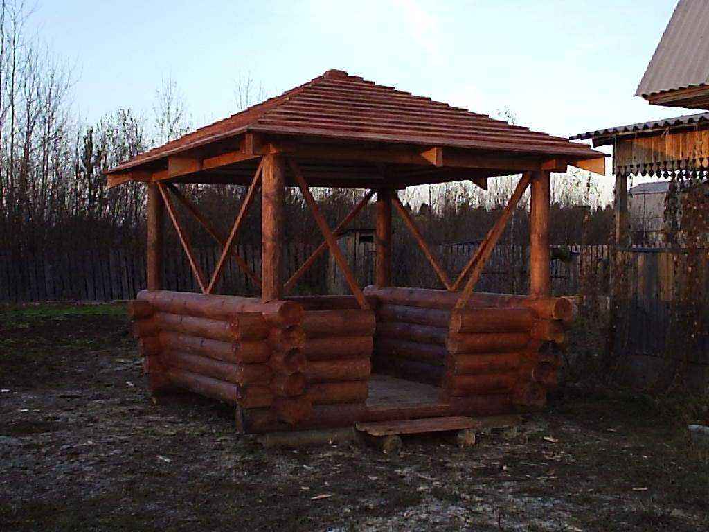 Беседки из сруба своими руками 33
