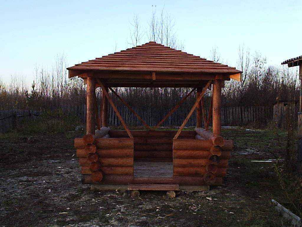 Беседки из сруба своими руками 42